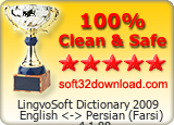 LingvoSoft Dictionary 2009 English <-> Persian (Farsi) 4.1.88 Clean & Safe award